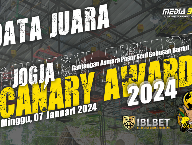 DATA JUARA JOGJA CANARY AWARD 2024. PESERTA LUBER, TRANSPARANSI DAN KWALITAS DIUTAMAKAN.