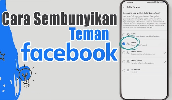 Cara Menyembunyikan Teman di Facebook