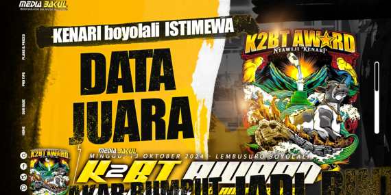 DATA JUARA K2BT AWARD 4th ANNIVERSARY KOMUNITAS KENARI BOYOLALIBTERSENYUM