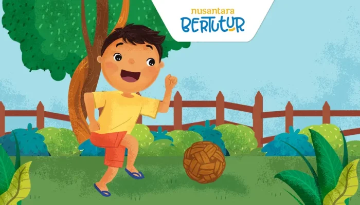 dongeng-nusantara-bertutur,-bola-rotan-untuk-aduen