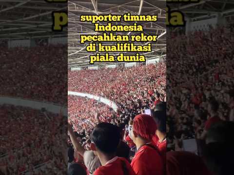 suporter timnas Indonesia pecahkan rekor di kualifikasi piala dunia