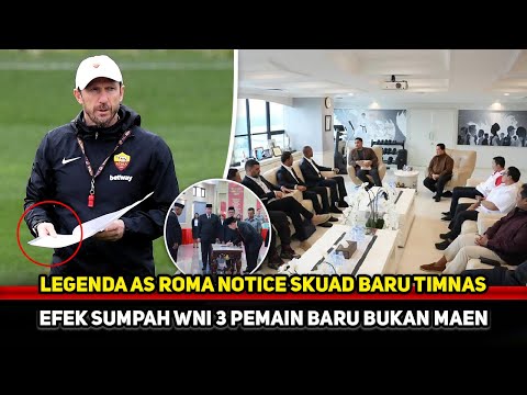 SKUAD TIMNAS VIRAL DI ITALIA! Patrick kerja cepat racik Strategi~Legenda AS Roma sampai beri reaksi