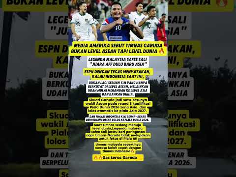 Media amerika sebut timnas garuda bukan kelasnya asean lagi