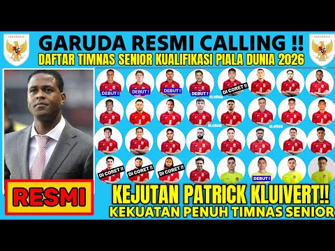 GARUDA RESMI CALLING!! DAFTAR 30 PEMAIN TIMNAS SENIOR KUALIFIKASI PIALA DUNIA 2026 VS AUSTRALIA