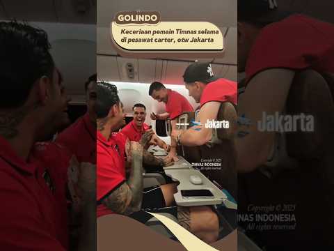 Keceriaan Timnas Indonesia mengisi waktu di pesawat otw Jakarta #timnas