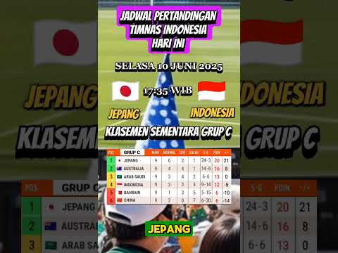 pertandingan terakhir timnas Indonesia di kualifikasi piala dunia 2026. JEPANG VS INDONESIA #fifa