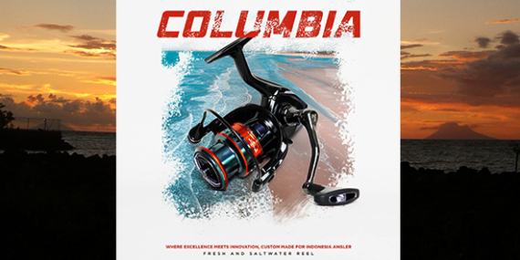 Info Produk : Ril Captain ‘Columbia’ Fresh & Saltwater Reel, BB 6+1