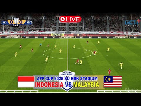 [LIVE] INDONESIA VS MALAYSIA U23 AFF CUP 2025 SUGBK STADIUM  SIMULASI GAME #part26