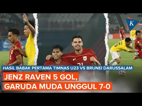 Hasil Babak Pertama Timnas U23 Indonesia Vs Brunei: Garuda Muda Unggul 7-0