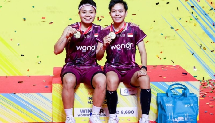 Ganda putri Apriyani/Siti Fadia juga juarai Indonesia Master 2025 ...