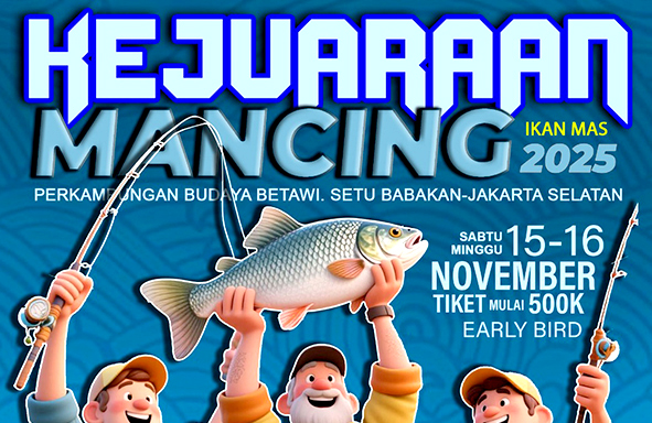 kejuaraan-mancing-setu-babakan-2025,-hadiahnya-mobil,-motor,-uang-&-banyak-doorprize