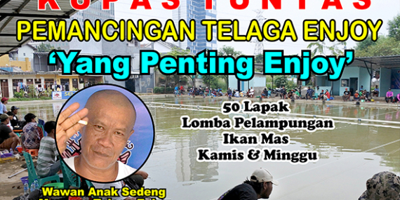 Kabarmancing Channel : Yuk Mancing di Telaga Enjoy, Kamis 2 Joran, Minggu 1 Joran
