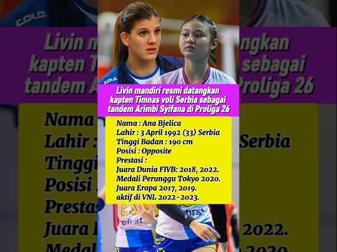 Kapten Timnas Serbia Resmi Jadi Tandem Arimbi Syifana #proliga #shorts #vleague #quotes #meme