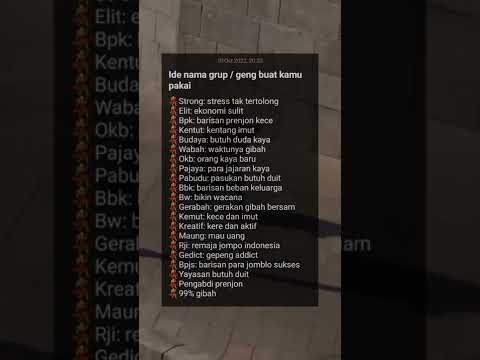 ide nama grup atau geng lucu kocak