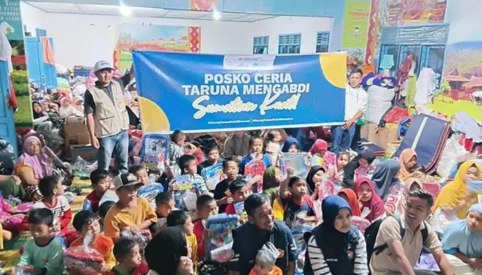 posko-ceria-karang-taruna-pulihkan-trauma-anak-pascabencana