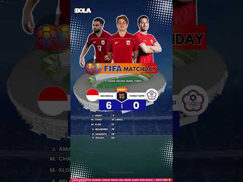 HASIL TIMNAS GARUDA MATCHDAY | INDONESIA VS CHINA TAIPEI #timnasindonesia