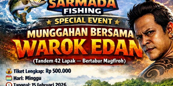 Ikut Yuk ‘Munggahan Bersama Warokedan’ di Galapung Sarmada Fishing, Tiket 500 Ribu