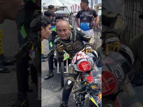 Pertama kali bawa motor Teknotuner, Pak Eko Kodok langsung raih Podium 1