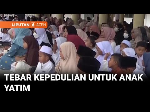 Ratusan Anak Yatim di Aceh Utara Dapat Santunan dari Komunitas Sosial | Liputan 6 Aceh