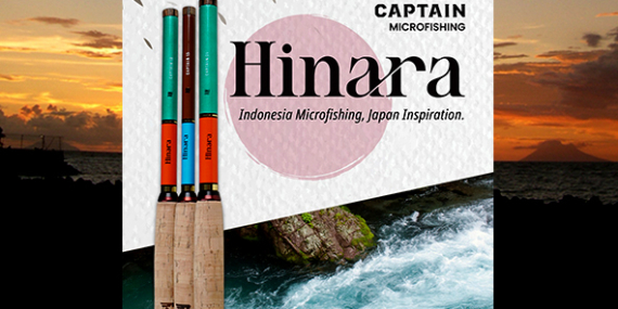Info Produk : Tegek Captain Microfishing ‘Hinara’ Ruas 22 cm, Size 1,5 m, 1,8 m, 2,1 m