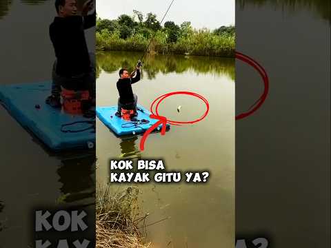Umpan pancing belum dilempar udah dapat ikan #mancing #fishing