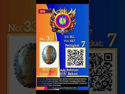 Juara Anti Tembak Batu Akik di Desa Taddan Sampang Madura