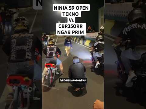 NINJA ODGJ VS CBR 250RR NGAB PRIM GAGAL LEPAS #teknotunner #ninja #cbr250rr #balapliar #dragrace