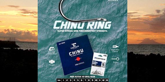 Info Produk : Kail Pancing Captain ‘Chinu Ring’ 1053, Kuat Tidak Mudah Patah, Size 1 s/d 13