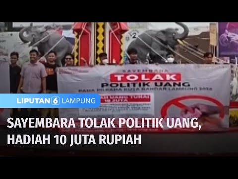 Komunitas Pemuda Gelar Sayembara Tolak Politik Uang, Janjikan Hadiah Rp10 Juta | Liputan 6 Lampung