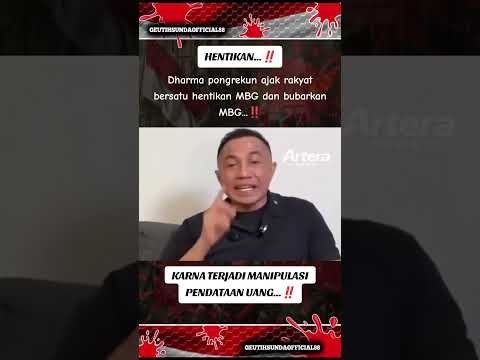 Dharma pongrekun ajak rakyat bersatu hentikan MBG. #dharmapongrekun #makanbergizigratis #shorts