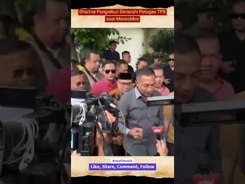 Dharma Pongrekun Dimarahi Petugas TPS saat Mencoblos #dharmapongrekun #pilkada2024