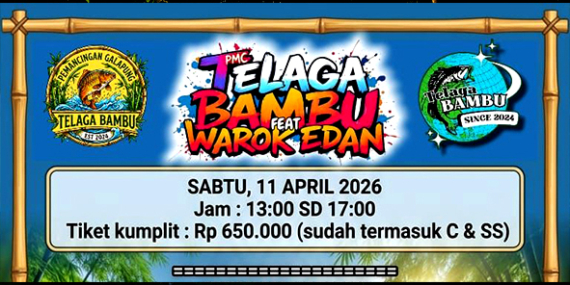 Event ‘Galapung Telaga Bambu feat Warokedan’ Tiket 650 Ribu, Total Juara Induk 1 Rp 11 Juta (Komplit)
