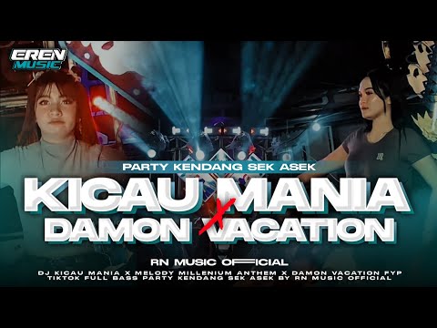 DJ KICAU MANIA X DAMON VACATION MELODY FYP TIKTOK PARTY KENDANG SEK ASEK BY RN MUSIC