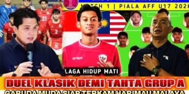 🔴 MALAYSIA KETAR KETIR..‼️Timnas Garuda U17 Incar kemenangan Kedua Kontra Malaysia