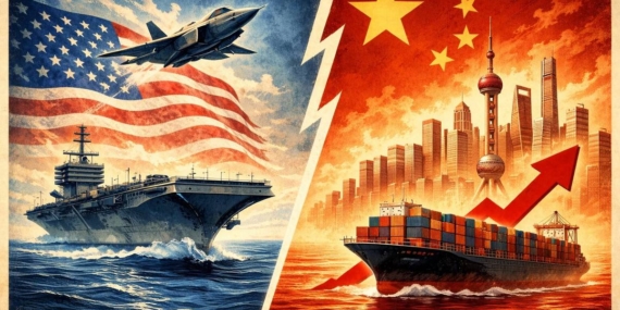 Separuh Hati di Washington, Seluruh Perut di Beijing