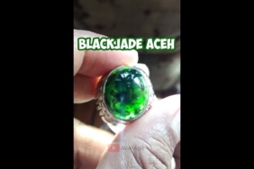 Cincin Batu Blackjade Aceh Giok Black Jade Aceh Natural @Akik-Apik #blackjade #serpentine #shorts