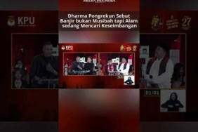 Dharma Pongrekun Sebut Banjir bukan Musibah tapi Alam sedang Mencari Keseimbangan