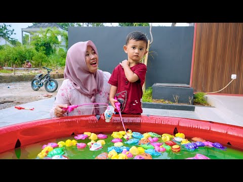 KOLAM IKAN AZAM BOCOR 🤕 MAMAH BUAT KOLAM MANCING IKAN BARU
