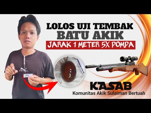 Uji Tembak Batu Akik Lolos 1x Tembak Jarak 1 Meter 5x Pompa (5)