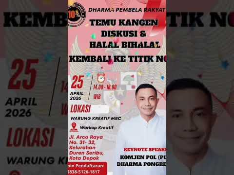 Seminar Umum Narasumber  Dharma Pongrekun