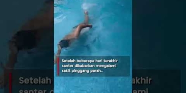Menkeu Diisukan Sakit Berat! Purbaya Tiba-tiba Muncul Berenang, Pakai Gaya Bebas yang Luwes