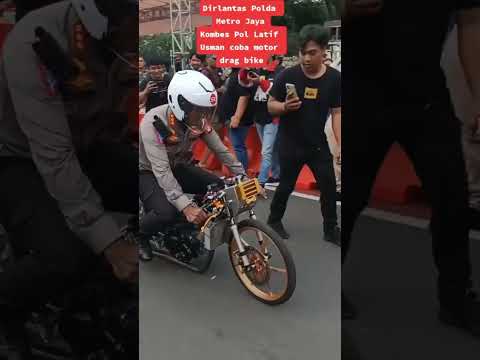 Polisi nyobak bawa motor drag ??!😬😳 #shorts #dragbike