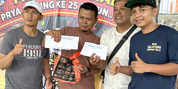 Rayakan ‘Milad Spesial Prya Fishing Ke 25 Tahun’ Bareng Angler di Galapung Villa