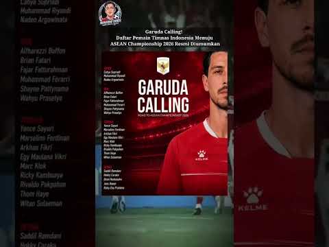 Garuda Calling! Daftar Pemain Timnas Indonesia Menuju ASEAN Championship 2026 Resmi Diumumkan