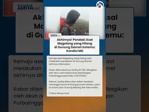 ALHAMDULILLAH! Pendaki Hilang 2 Minggu di Gunung Slamet Akhirnya Ditemukan: Kondisi MD