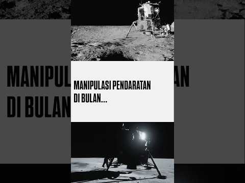 Pendaratan di Bulan benar-benar nyata?🤔 #bulan #apollo #teorikonspirasi #shorts