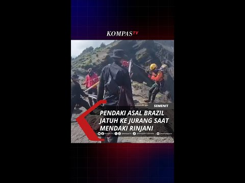 Pendaki Asal Brazil Terjatuh ke Jurang 500 Meter di Gunung Rinjani, Evakuasi Berlangsung #short