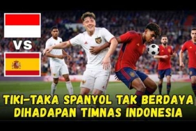 Luar biasa timnas garuda !! Tiki taka spanyol tak berdaya di hadapan timnas garuda