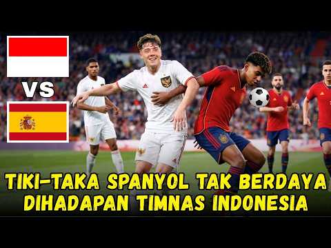 Luar biasa timnas garuda !! Tiki taka spanyol tak berdaya di hadapan timnas garuda