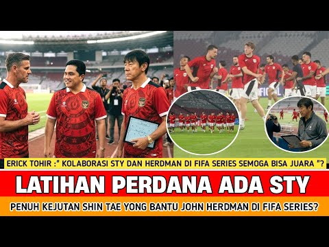 🔴 LATIHAN PERDANA BANYAK KEJUTAN ‼️ Shin Tae Yong tiba tiba bantu John herdman untuk FIFA series??